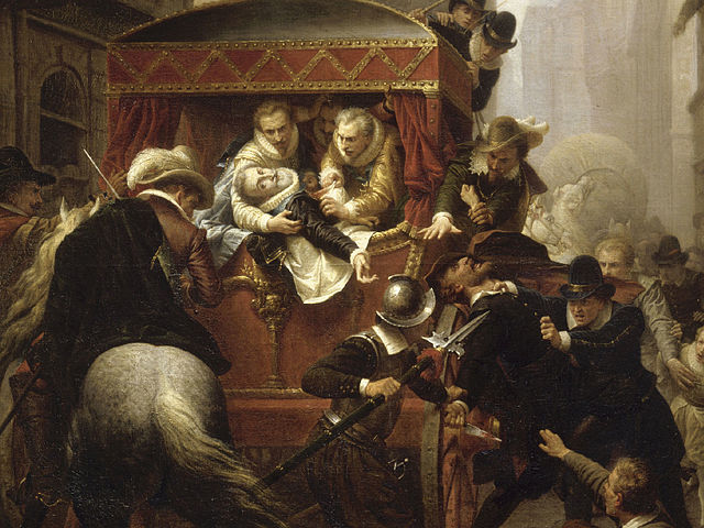 « Assassinat d’Henri IV et arrestation de Ravaillac, le 14 mai 1610 » de Charles-Gustave Housez (1858)